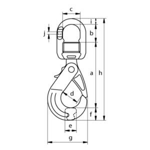 Green Pin® Self Locking Hook S EN 1677-3