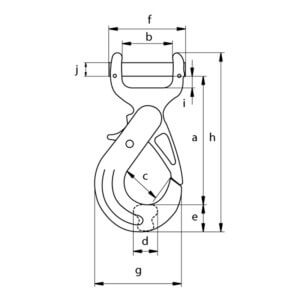 Green Pin® Flat Web Sling Safety Hook