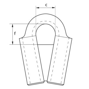 Tubular Thimble with Welded Plate