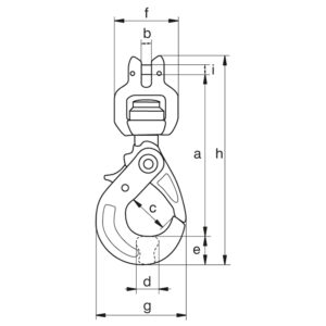 Green Pin® Self Locking Hook SCL