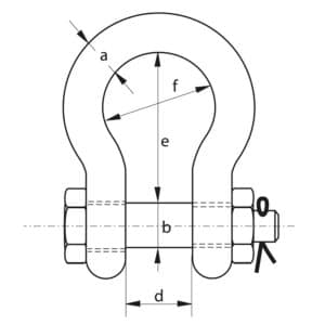 SS Bow Shackle Safety Pin